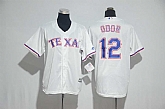 Texas Rangers #12 Rougned Odor White New Cool Base Stitched Jersey,baseball caps,new era cap wholesale,wholesale hats